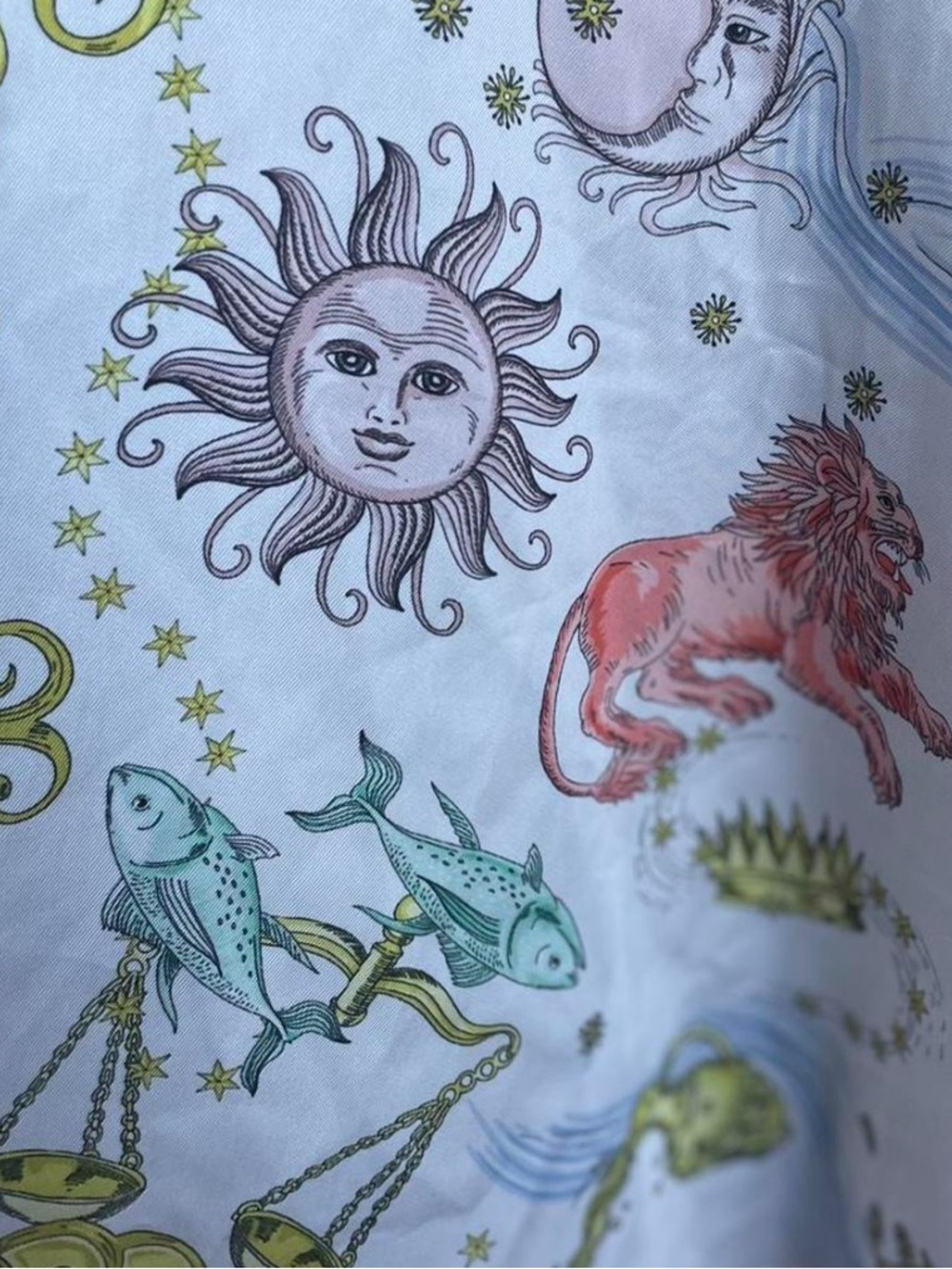 Colorful Baroque Print Button-Down Tunic - Picture 3 of 3